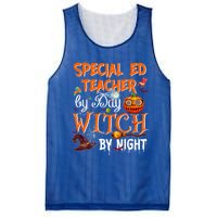 Special Ed Teacher By Day Witch By Night Great Gift Mesh Reversible Basketball Jersey Tank