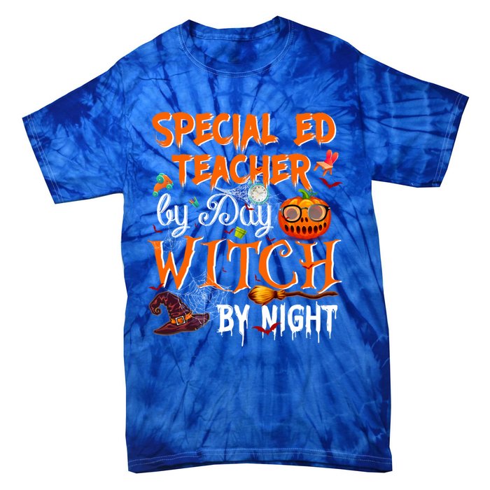 Special Ed Teacher By Day Witch By Night Great Gift Tie-Dye T-Shirt