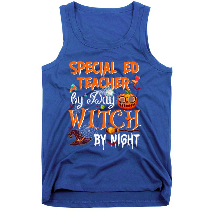 Special Ed Teacher By Day Witch By Night Great Gift Tank Top