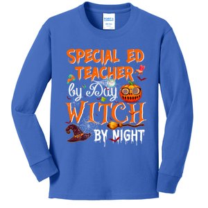 Special Ed Teacher By Day Witch By Night Great Gift Kids Long Sleeve Shirt