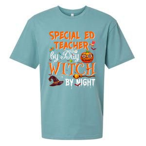 Special Ed Teacher By Day Witch By Night Great Gift Sueded Cloud Jersey T-Shirt