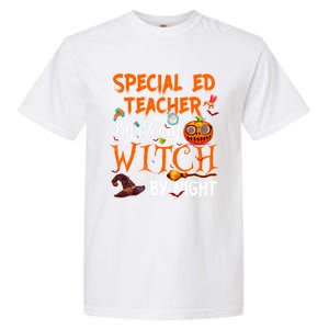 Special Ed Teacher By Day Witch By Night Great Gift Garment-Dyed Heavyweight T-Shirt