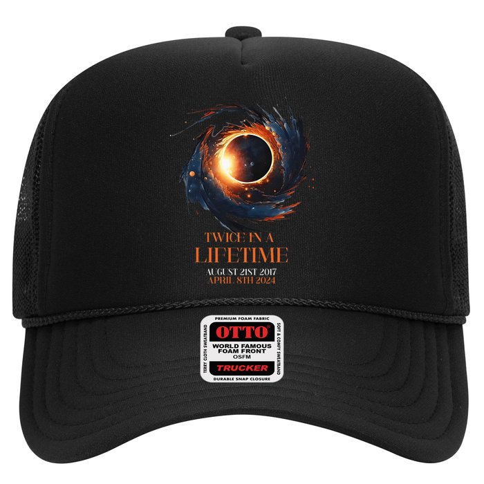 Solar Eclipse Twice In Lifetime 2024 Solar Eclipse Trucker Hat