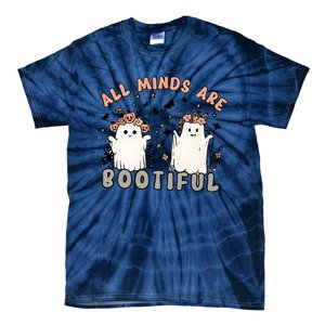 Special Education Teacher Halloween All Minds Are Bootiful Tie-Dye T-Shirt