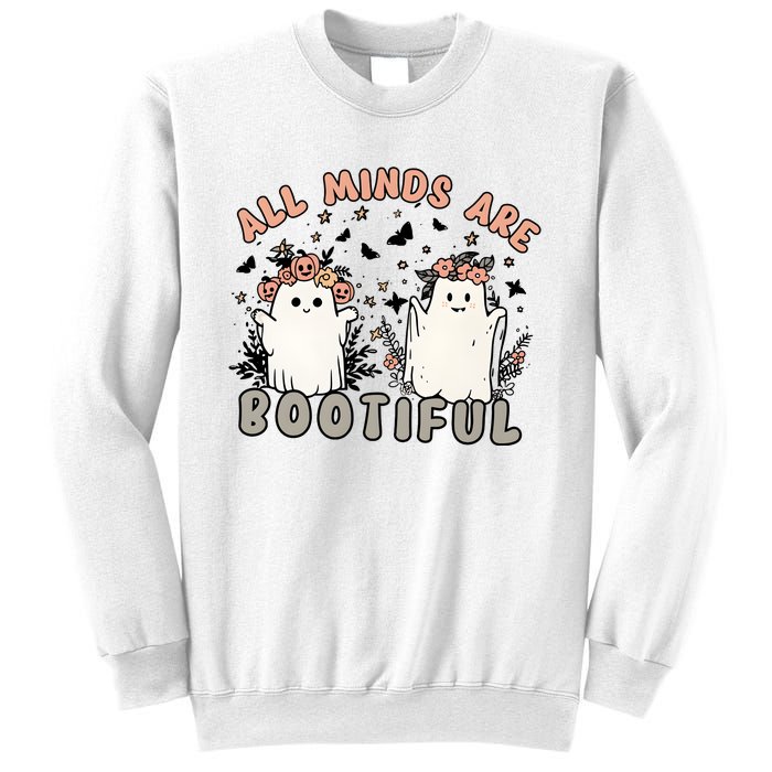 Special Education Teacher Halloween All Minds Are Bootiful Sweatshirt