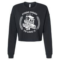 Strong Enough To Be A Roofer Crazy Enough To Love It Roofer Cropped Pullover Crew