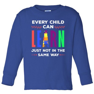 Special Ed Teacher Or Funny Special Education Teacher Gift Toddler Long Sleeve Shirt