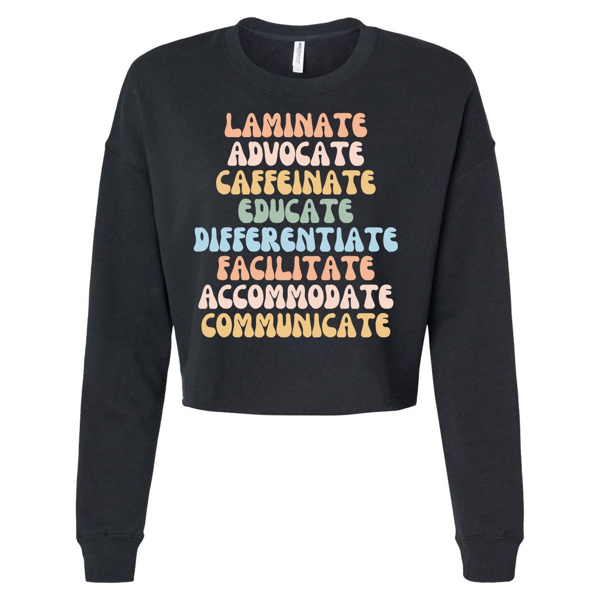 Special Education Teacher Sped Teacher Cropped Pullover Crew