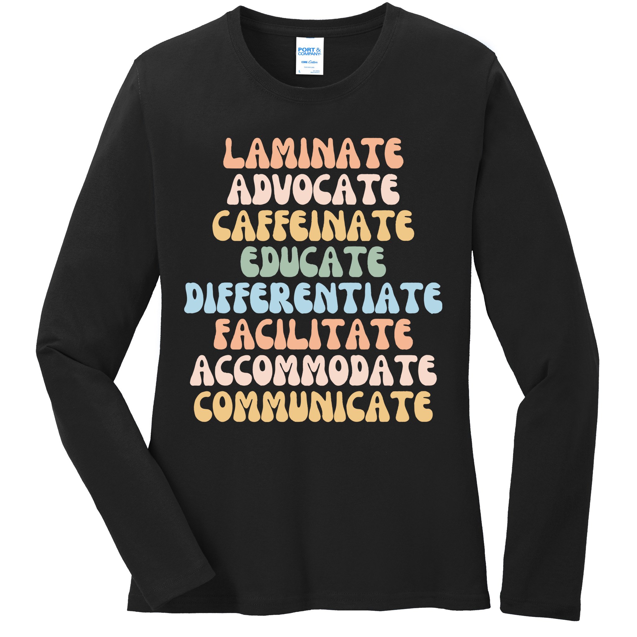 Special Education Teacher Sped Teacher Ladies Long Sleeve Shirt
