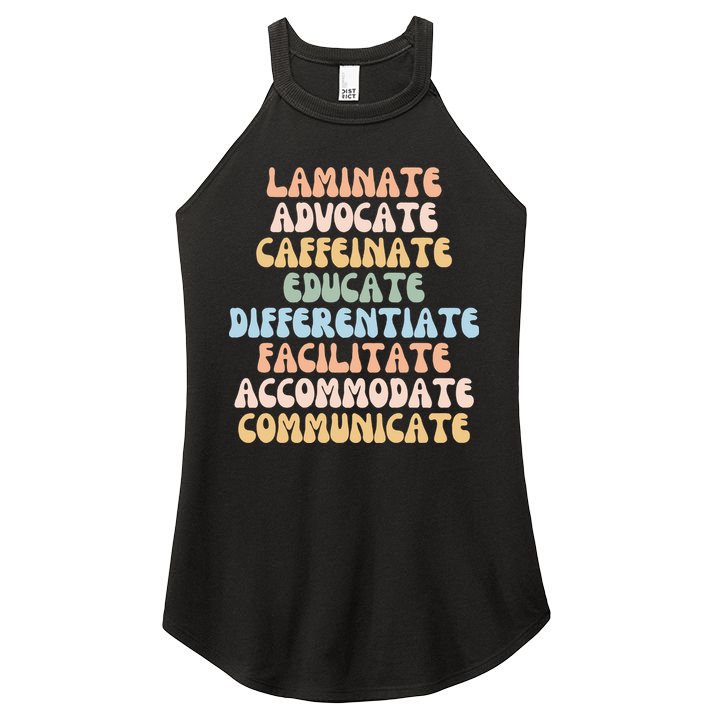 Special Education Teacher Sped Teacher Women's Perfect Tri Rocker Tank