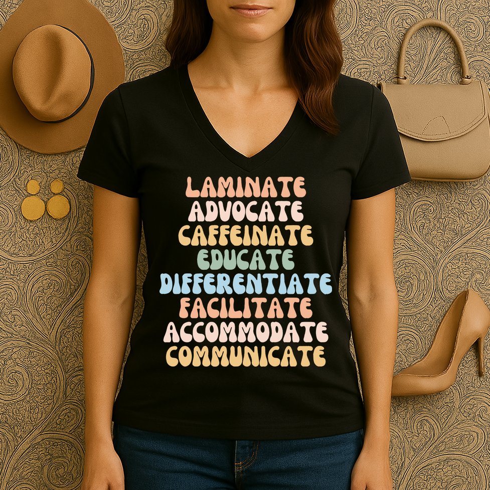 Special Education Teacher Sped Teacher Women's V-Neck T-Shirt