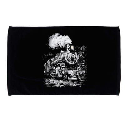 Steam Engine Train Steam Train Locomotive Vintage Train Microfiber Hand Towel