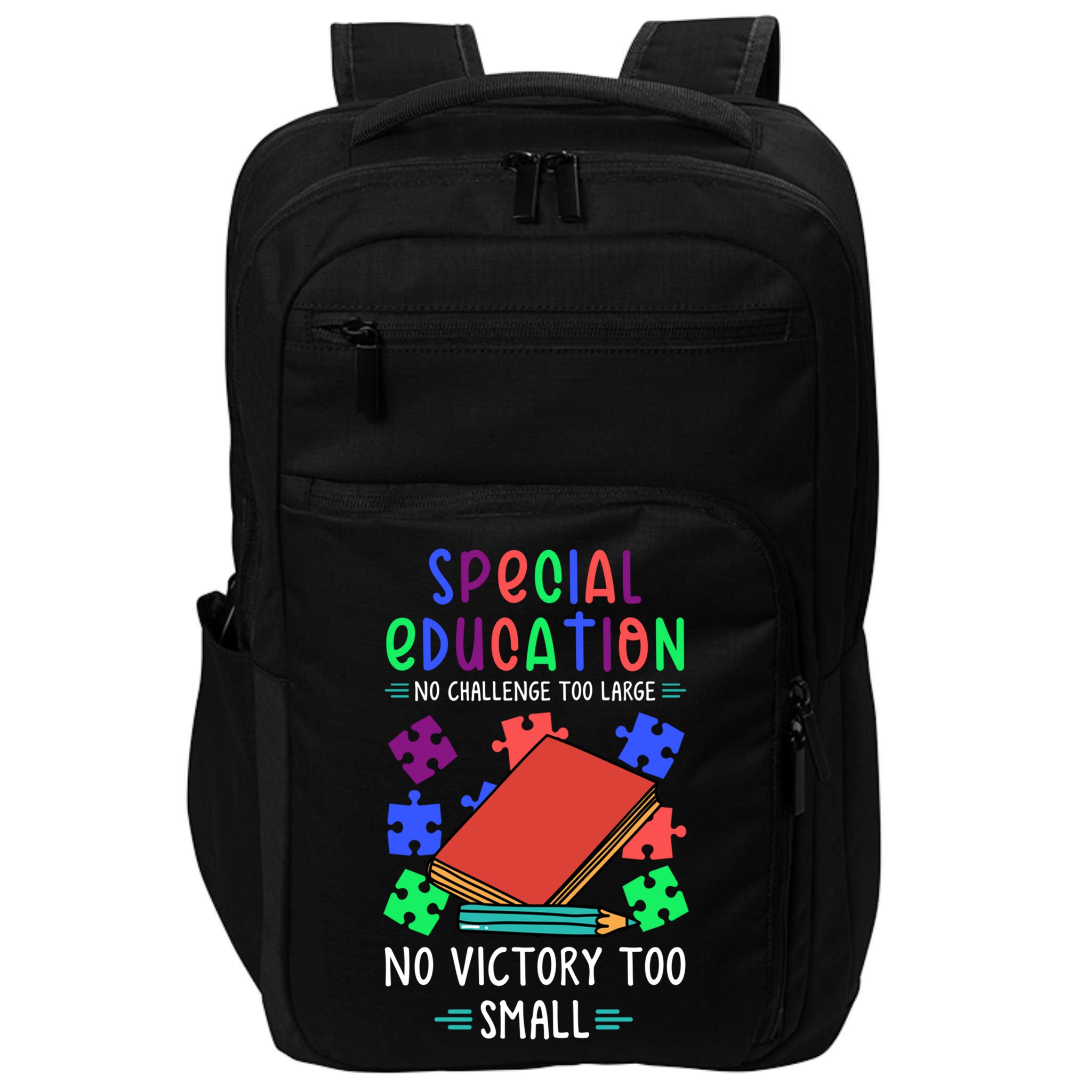 Special Ed Teacher Or Funny Special Education Teacher Funny Gift Impact Tech Backpack