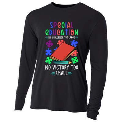 Special Ed Teacher Or Funny Special Education Teacher Funny Gift Cooling Performance Long Sleeve Crew