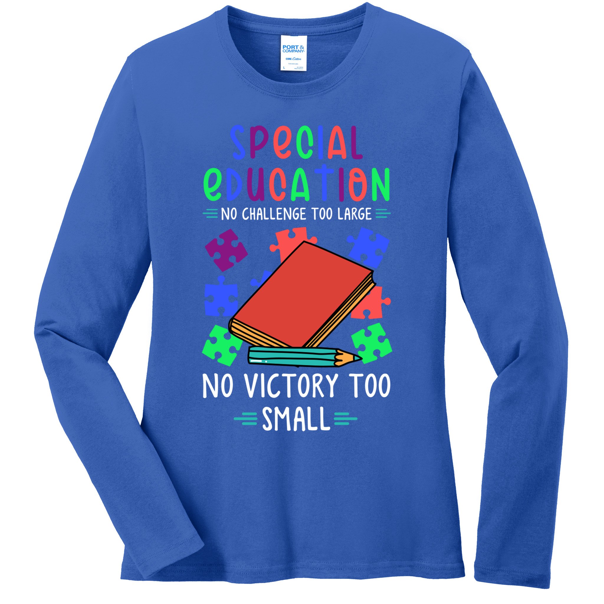 Special Ed Teacher Or Funny Special Education Teacher Funny Gift Ladies Long Sleeve Shirt