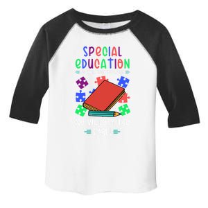 Special Ed Teacher Or Funny Special Education Teacher Funny Gift Toddler Fine Jersey T-Shirt