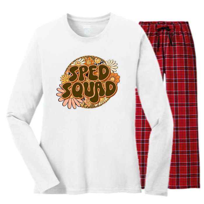 Special Education Team Sped Squad Special Women's Long Sleeve Flannel Pajama Set 