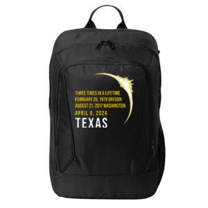 Solar Eclipse Three Times In A Lifetime 2024 Texas City Backpack