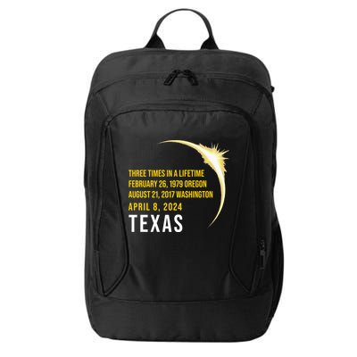 Solar Eclipse Three Times In A Lifetime 2024 Texas City Backpack