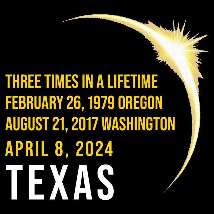 Solar Eclipse Three Times In A Lifetime 2024 Texas City Backpack