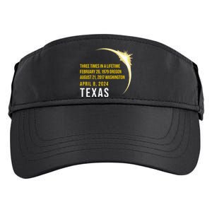 Solar Eclipse Three Times In A Lifetime 2024 Texas Adult Drive Performance Visor