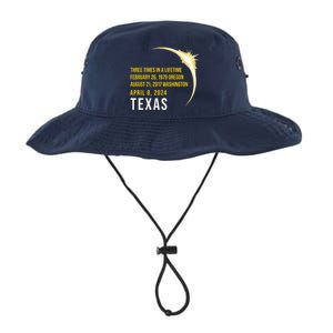 Solar Eclipse Three Times In A Lifetime 2024 Texas Legacy Cool Fit Booney Bucket Hat