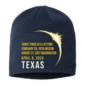 Solar Eclipse Three Times In A Lifetime 2024 Texas Sustainable Beanie