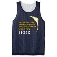 Solar Eclipse Three Times In A Lifetime 2024 Texas Mesh Reversible Basketball Jersey Tank