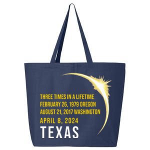 Solar Eclipse Three Times In A Lifetime 2024 Texas 25L Jumbo Tote