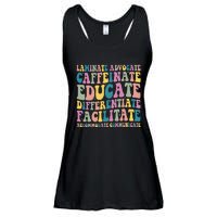 Special Education Teacher Laminate Accommodate Collaborate Ladies Essential Flowy Tank