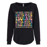 Special Education Teacher Laminate Accommodate Collaborate Womens California Wash Sweatshirt