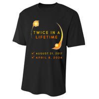 Solar Eclipse Twice In Lifetime 2024 Solar Eclipse Performance Sprint T-Shirt