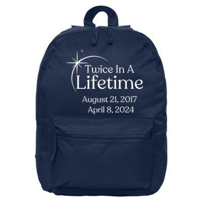 Solar Eclipse Twice In Lifetime 2024 Solar Eclipse 16 in Basic Backpack