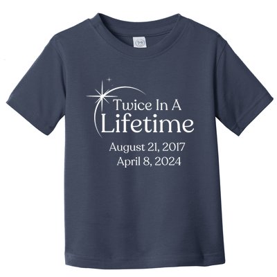 Solar Eclipse Twice In Lifetime 2024 Solar Eclipse Toddler T-Shirt