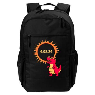 Solar Eclipse T Rex Dinosaur Solar Eclipse Glasses 2024 Daily Commute Backpack