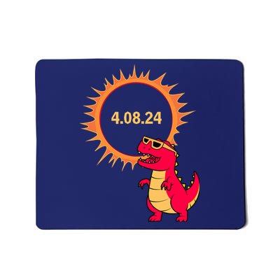 Solar Eclipse T Rex Dinosaur Solar Eclipse Glasses 2024 Mousepad