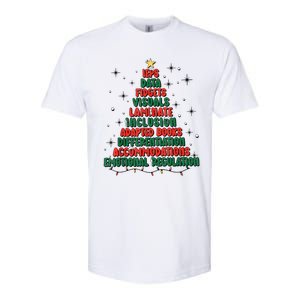 Special Ed Teacher Christmas Holiday Teacher Xmas Lights Softstyle CVC T-Shirt