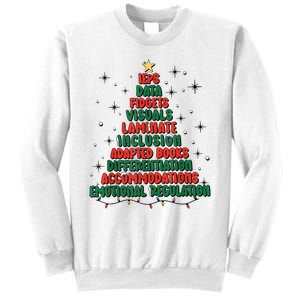 Special Ed Teacher Christmas Holiday Teacher Xmas Lights Sweatshirt