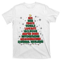 Special Ed Teacher Christmas Holiday Teacher Xmas Lights T-Shirt