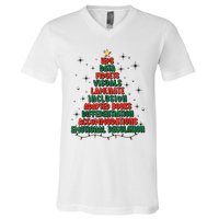 Special Ed Teacher Christmas Holiday Teacher Xmas Lights V-Neck T-Shirt