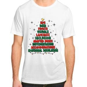 Special Ed Teacher Christmas Holiday Teacher Xmas Lights Adult ChromaSoft Performance T-Shirt