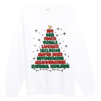 Special Ed Teacher Christmas Holiday Teacher Xmas Lights Premium Crewneck Sweatshirt