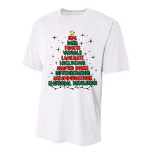 Special Ed Teacher Christmas Holiday Teacher Xmas Lights Performance Sprint T-Shirt