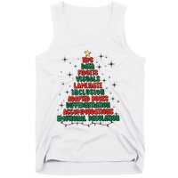 Special Ed Teacher Christmas Holiday Teacher Xmas Lights Tank Top