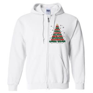 Special Ed Teacher Christmas Holiday Teacher Xmas Lights Full Zip Hoodie