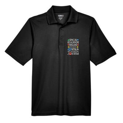 Special Education Teacher Ninja SPED Job Men's Origin Performance Pique Polo