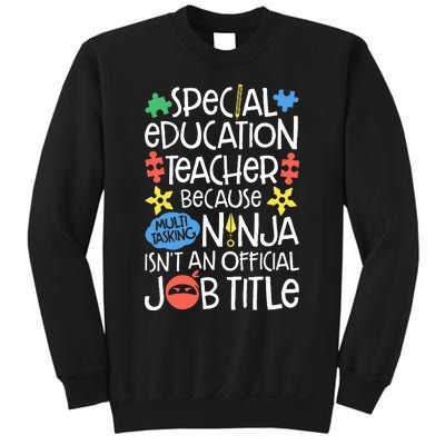 Special Education Teacher Ninja SPED Job Sweatshirt