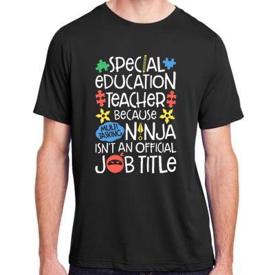 Special Education Teacher Ninja SPED Job Adult ChromaSoft Performance T-Shirt