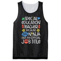 Special Education Teacher Ninja SPED Job Mesh Reversible Basketball Jersey Tank