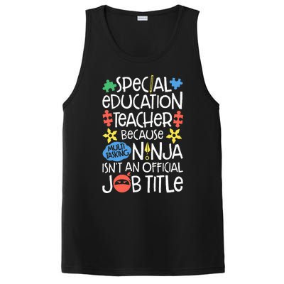 Special Education Teacher Ninja SPED Job PosiCharge Competitor Tank